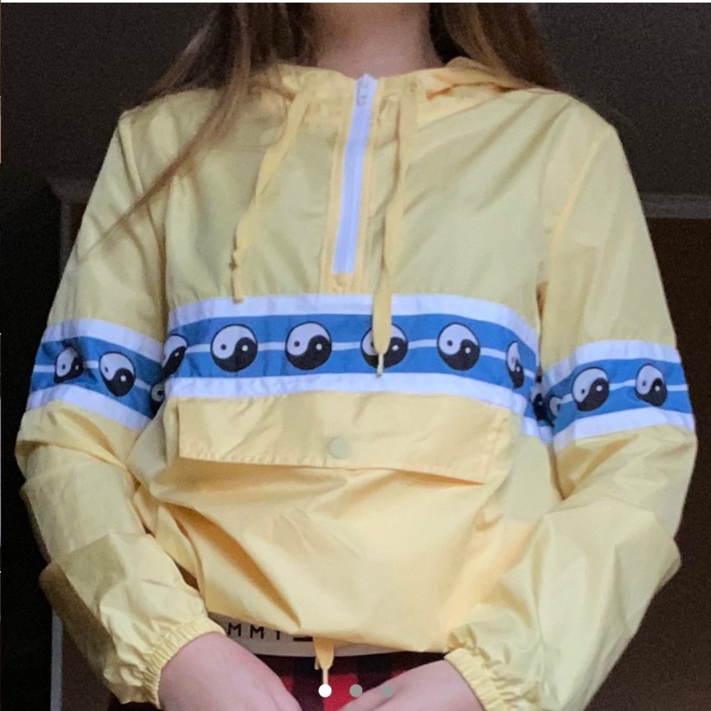 “Empyre Shaylyn Yin Yang Yellow Anorak Jacket”